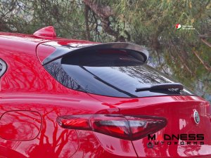 Alfa Romeo Stelvio Roof Spoiler - Carbon Fiber - Stile Italia 